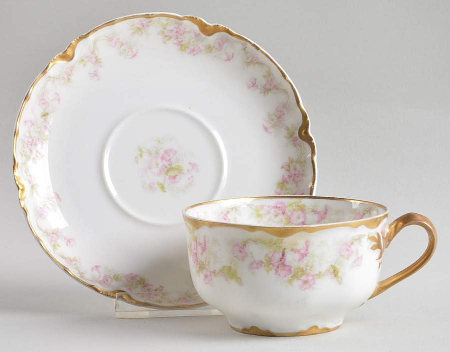 Schleiger 525 Flat Cup & Saucer Set by Haviland-1