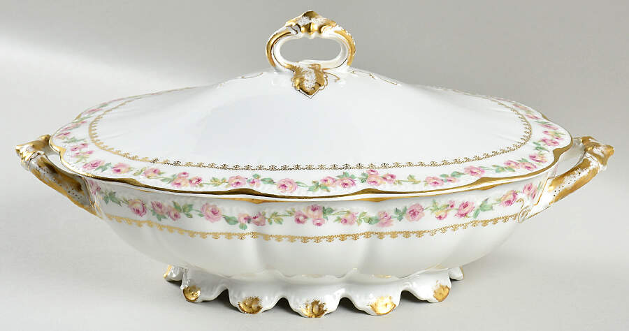 Schleiger 526 Oval Covered Vegetable by Haviland-1