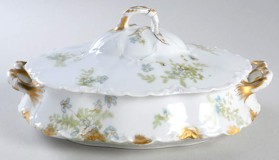 Schleiger 52b Oval Covered Vegetable by Haviland-1