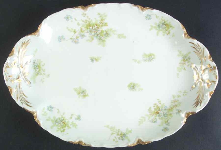 Schleiger 52b 16" Oval Serving Platter by Haviland-1