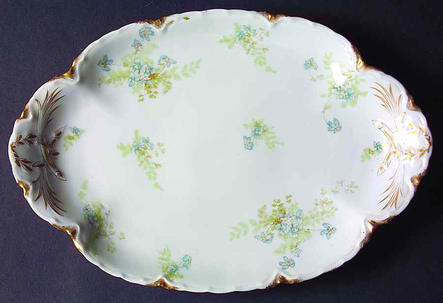 Schleiger 52b 13" Oval Serving Platter by Haviland-1