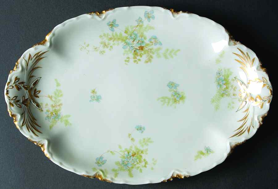 Schleiger 52b 11" Oval Serving Platter by Haviland-1