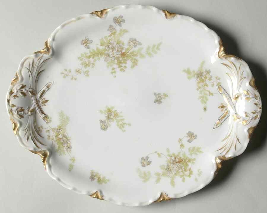 Schleiger 52b 10" Oval Serving Platter by Haviland-1