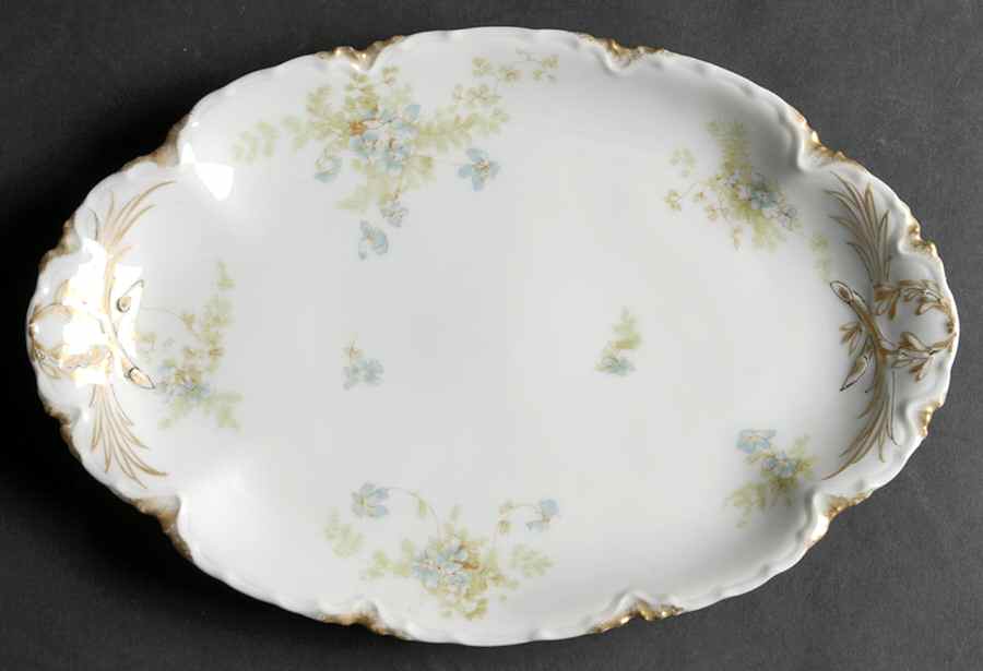 Schleiger 52b 11" Oval Serving Platter by Haviland-1