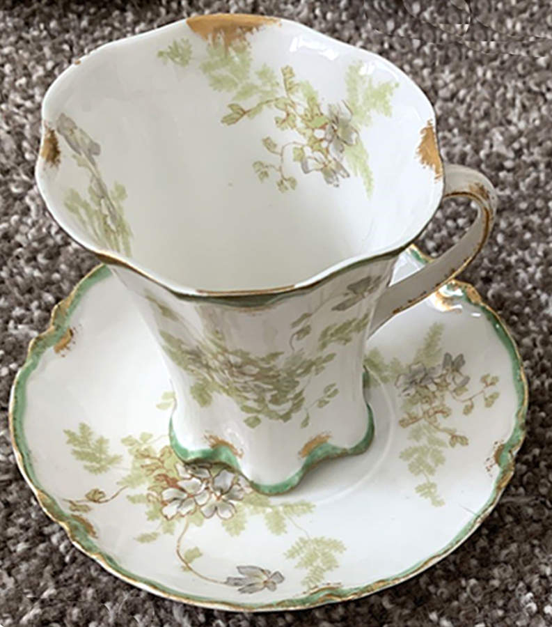 Schleiger 52C Chocolate Cup & Saucer Set by Haviland-1