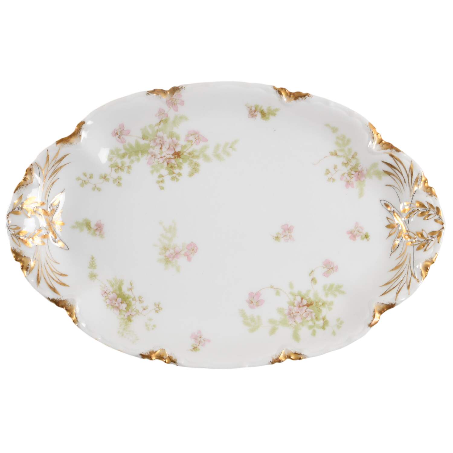 Schleiger 52D 11" Oval Serving Platter by Haviland-1