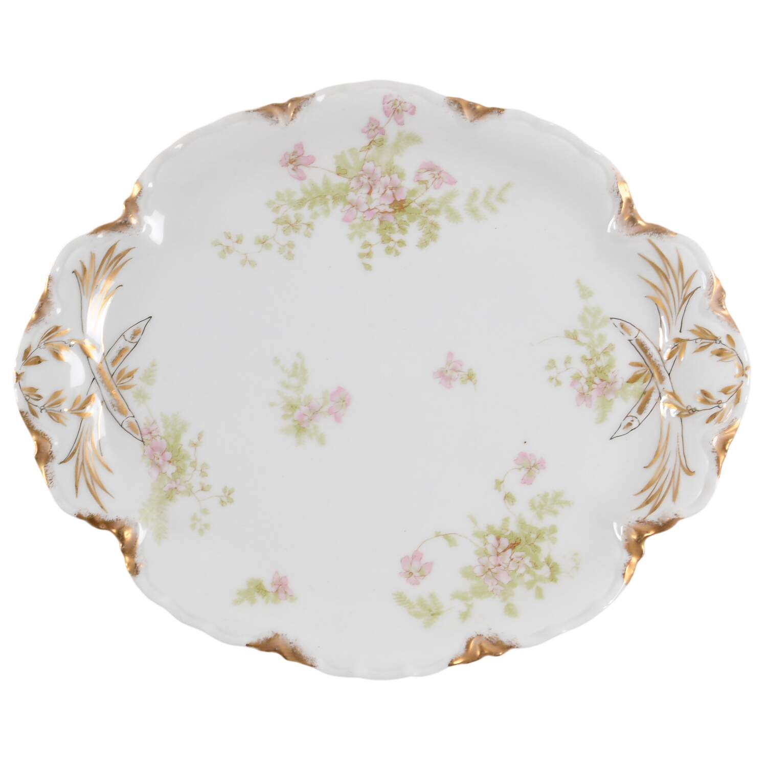 Schleiger 52D 10" Oval Serving Platter by Haviland-1