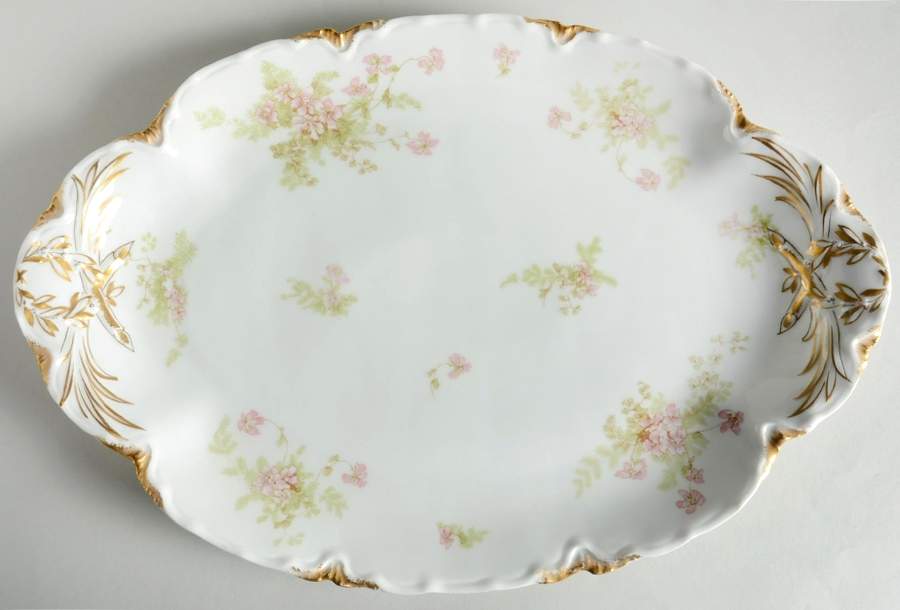 Schleiger 52D 15" Oval Serving Platter by Haviland-1