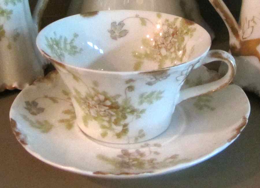 Schleiger 52h Flat Cup & Saucer Set by Haviland-1