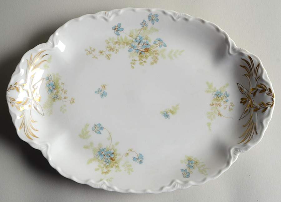 Schleiger 52S 11" Oval Serving Platter by Haviland-1
