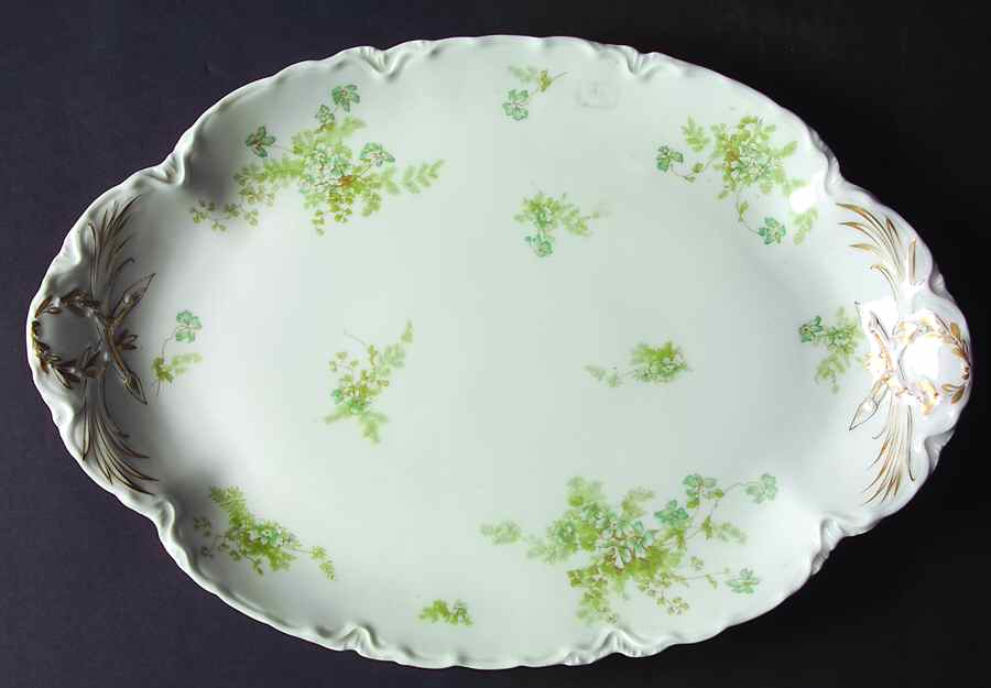 Schleiger 52S 15" Oval Serving Platter by Haviland-1