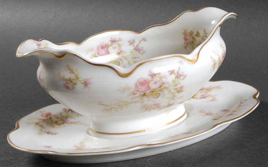 Schleiger 53 Gravy Boat with Attached Underplate by Haviland-1