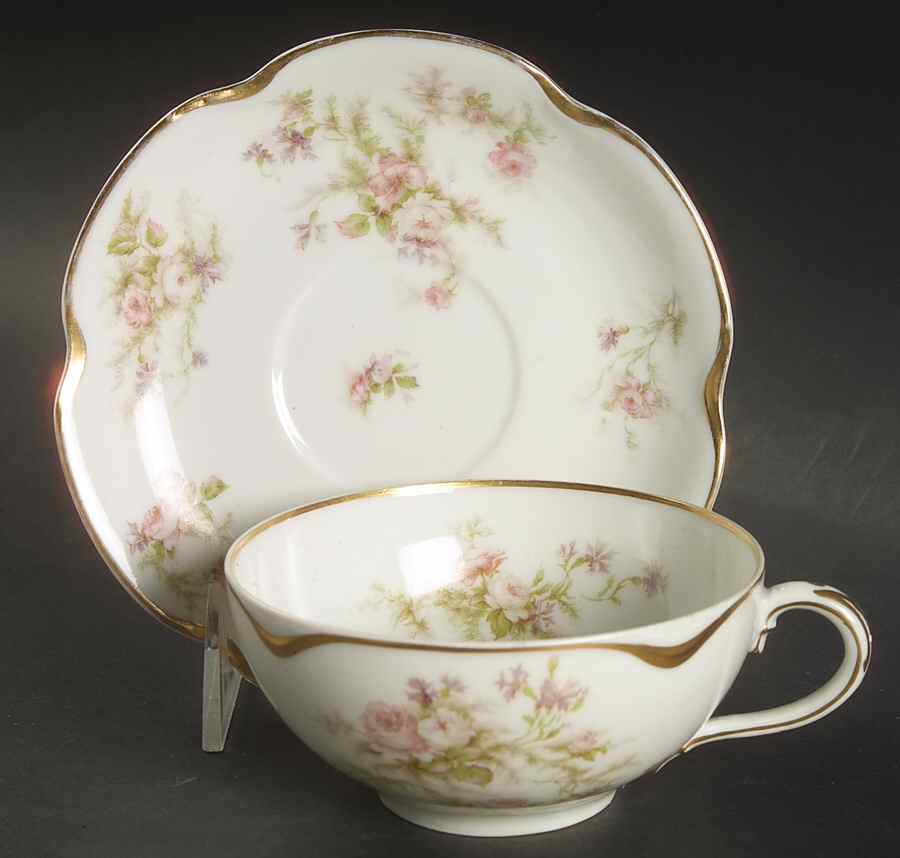 Schleiger 53 Flat Cup & Saucer Set by Haviland-1