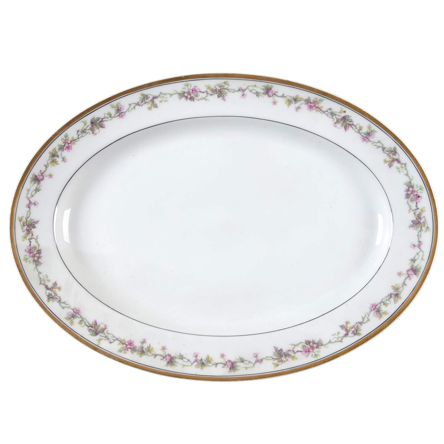 Schleiger 538 11" Oval Serving Platter by Haviland-1