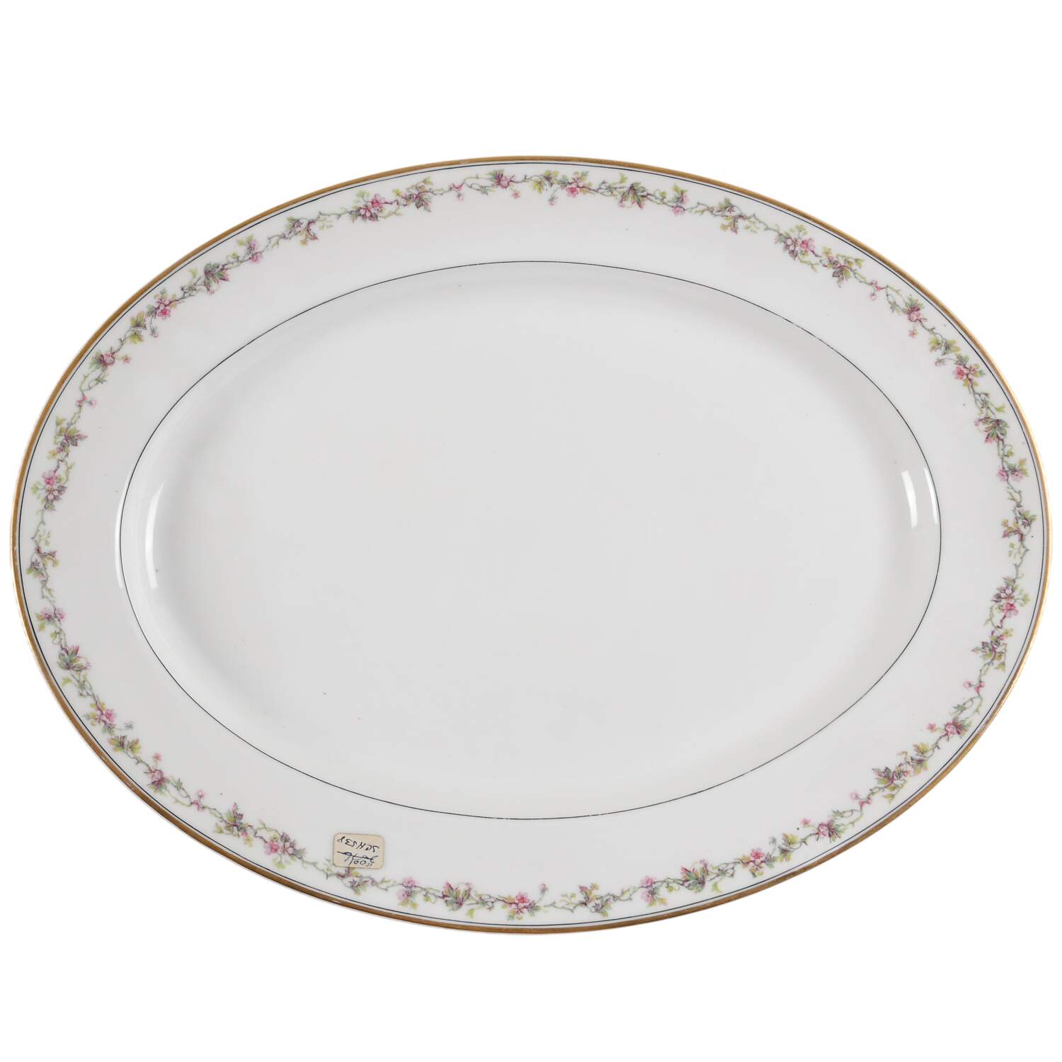 Schleiger 538 16" Oval Serving Platter by Haviland-1