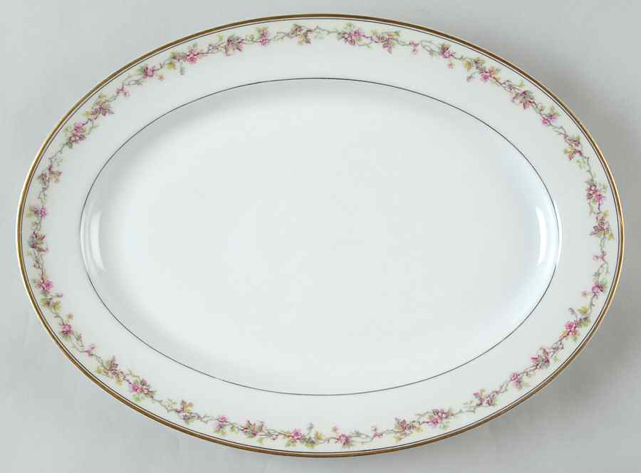 Schleiger 538 13" Oval Serving Platter by Haviland-1
