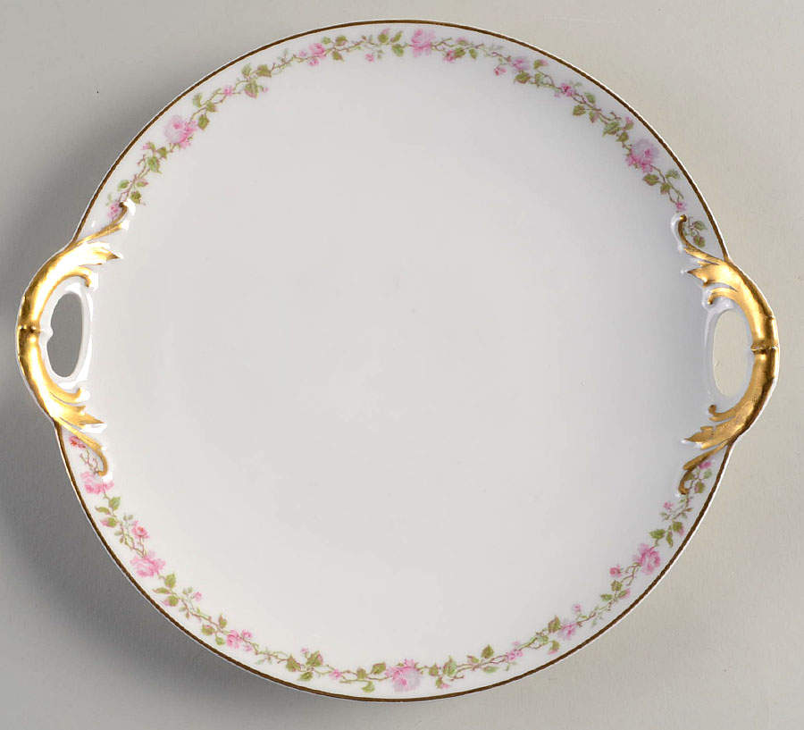 Schleiger 542 Handled Cake Plate by Haviland-1