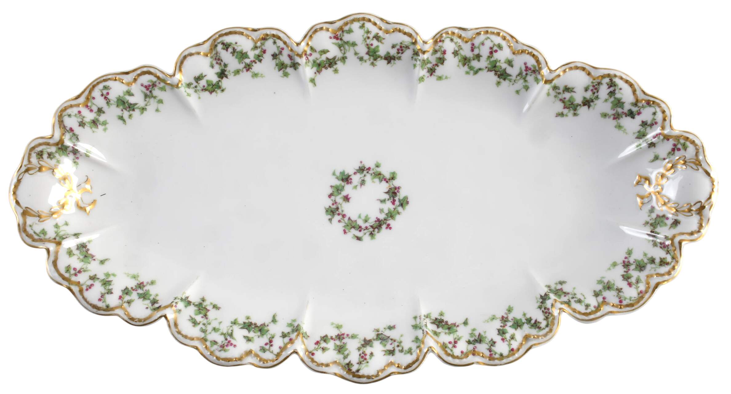 Schleiger 543 13" Oval Serving Platter by Haviland-1