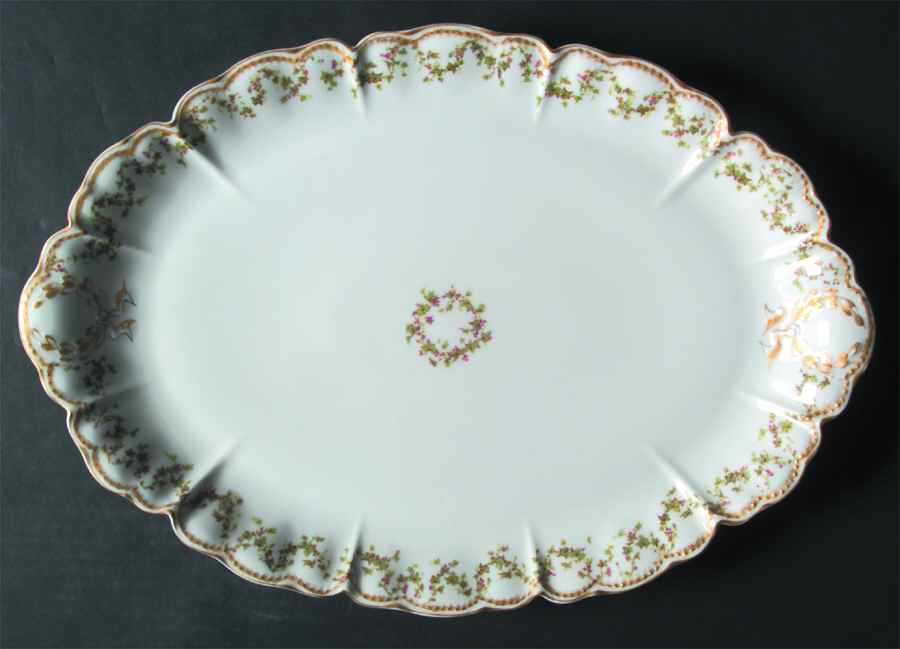 Schleiger 543 16" Oval Serving Platter by Haviland-1