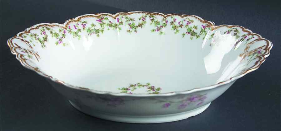 Schleiger 543 10" Oval Vegetable Bowl by Haviland-1