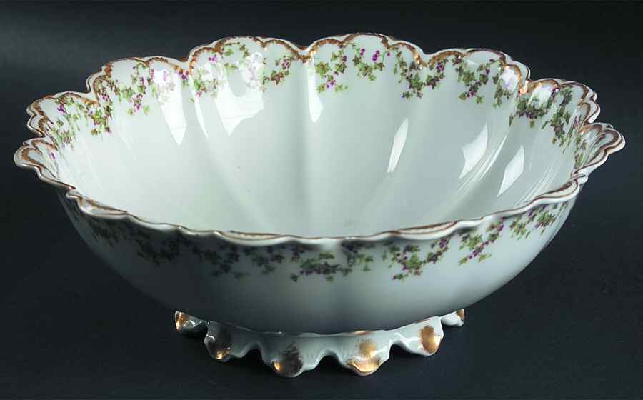 Schleiger 543 10" Large Salad Serving Bowl by Haviland-1