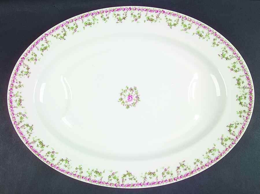 Schleiger 547 17" Oval Serving Platter by Haviland-1
