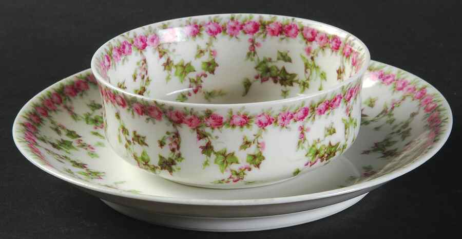 Schleiger 547 Ramekin & Saucer Set by Haviland-1