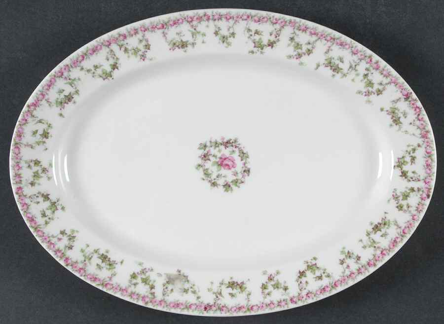 Schleiger 547 11" Oval Serving Platter by Haviland-1