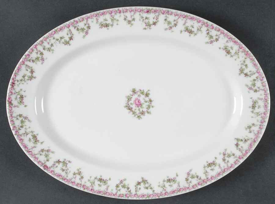 Schleiger 547 13" Oval Serving Platter by Haviland-1