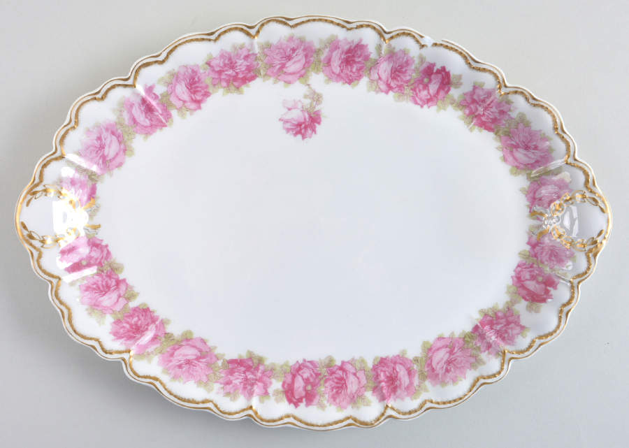 Schleiger 55 14" Oval Serving Platter by Haviland-1