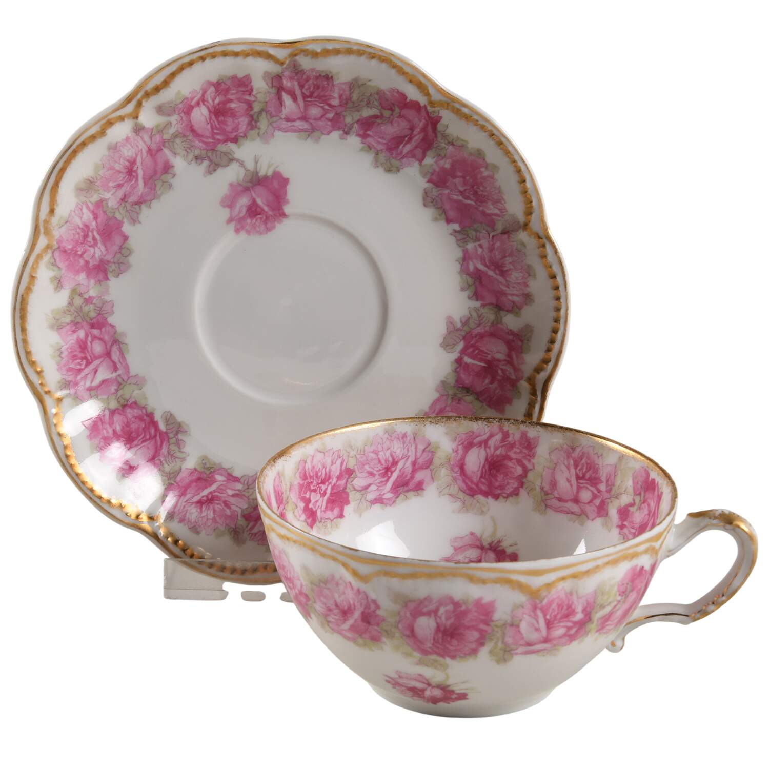 Schleiger 55 Flat Cup & Saucer Set by Haviland-1
