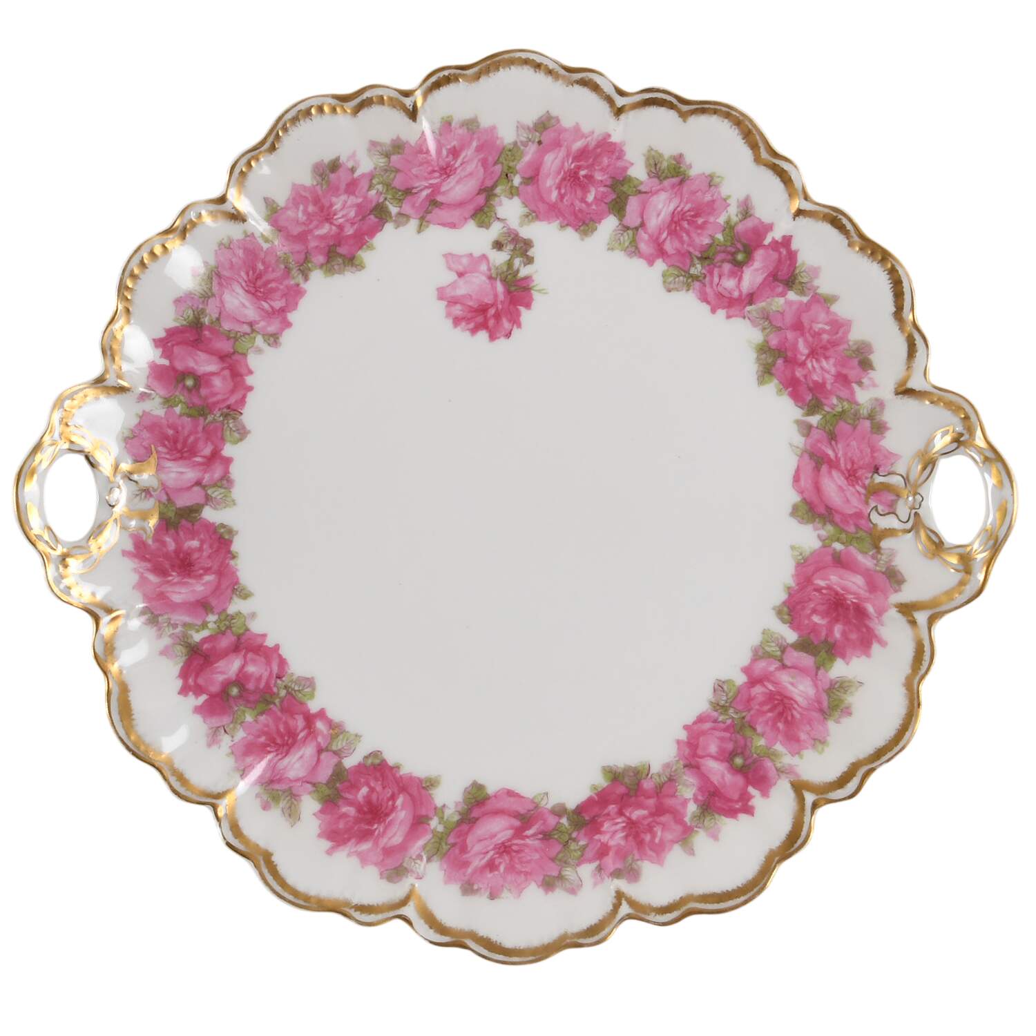 Schleiger 55 Handled Cake Plate by Haviland-1