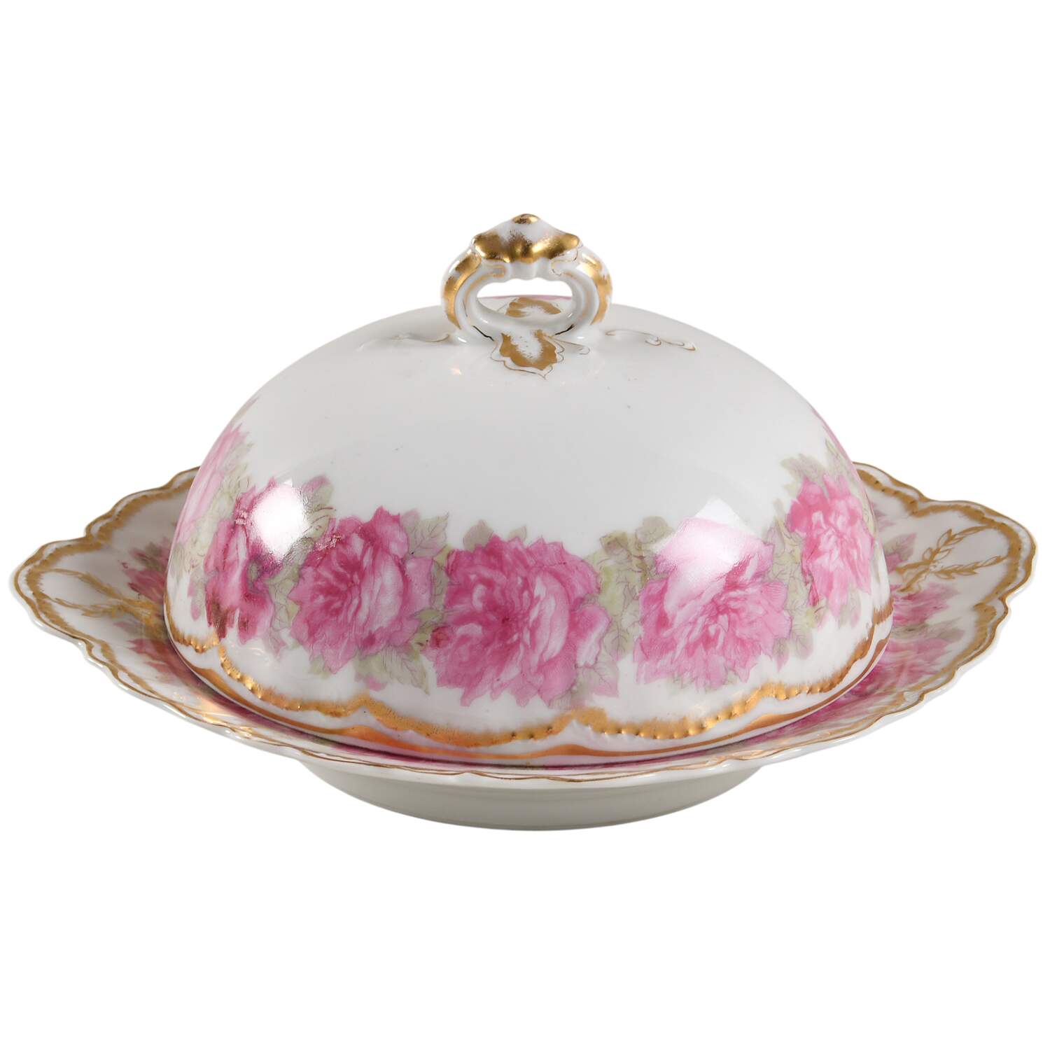 Schleiger 55 Round Covered Butter by Haviland-1