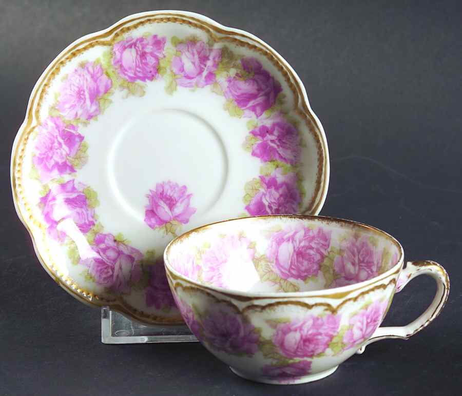 Schleiger 55 Flat Demitasse Cup & Saucer Set by Haviland-1