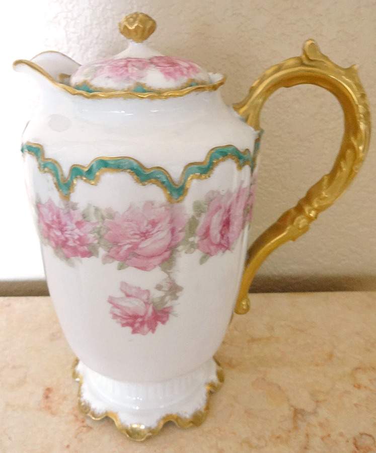 Schleiger 55b Chocolate Pot & Lid by Haviland-1