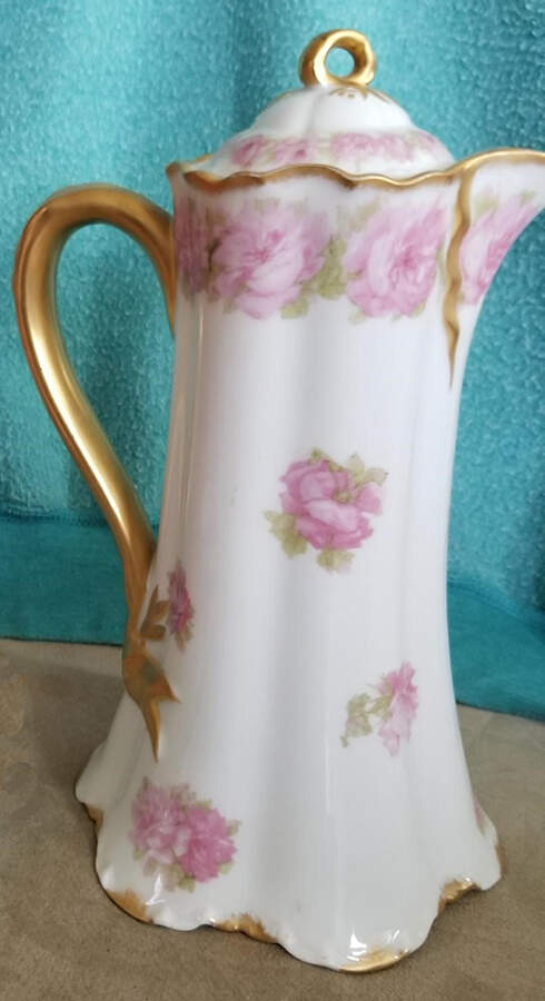 Schleiger 55F Chocolate Pot & Lid by Haviland-1