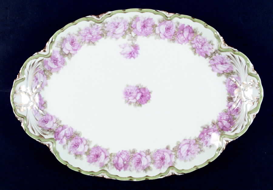 Schleiger 55G 11" Oval Serving Platter by Haviland-1