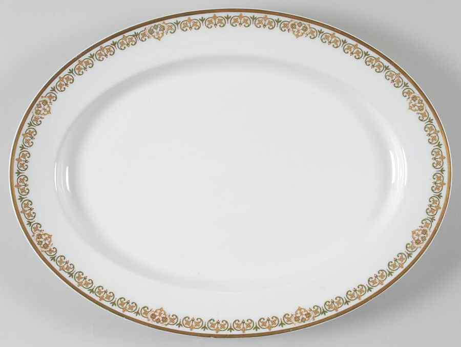 Schleiger 560 16" Oval Serving Platter by Haviland-1