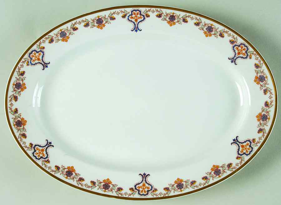 Schleiger 561 11" Oval Serving Platter by Haviland-1