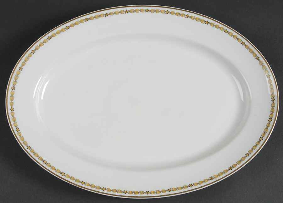 Schleiger 563 13" Oval Serving Platter by Haviland-1