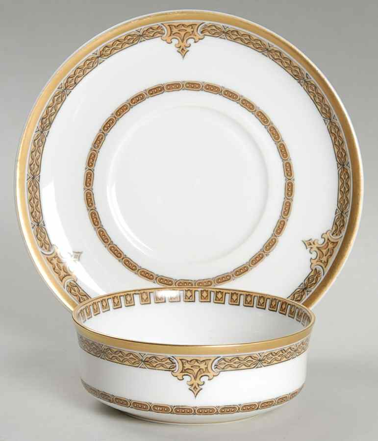 Schleiger 564 Ramekin & Saucer Set by Haviland-1