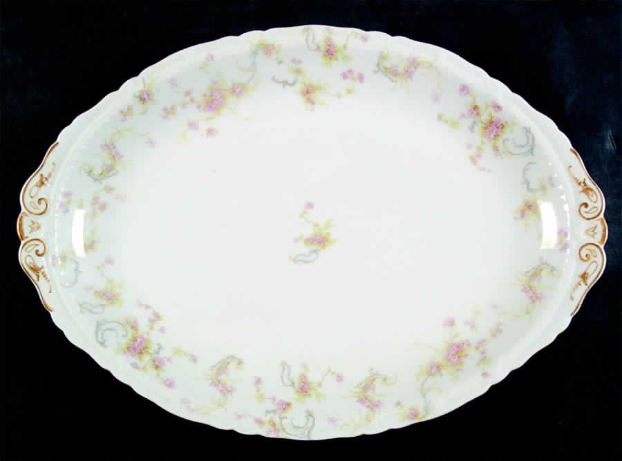 Schleiger 57 14" Oval Serving Platter by Haviland-1
