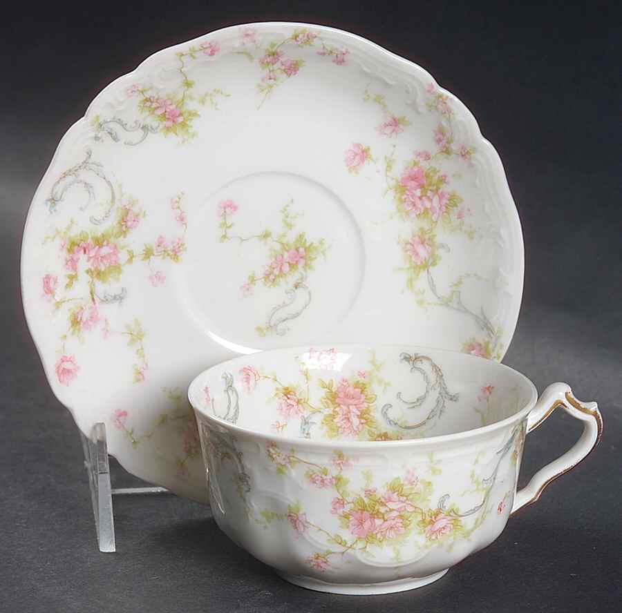 Schleiger 57 Flat Cup & Saucer Set by Haviland-1