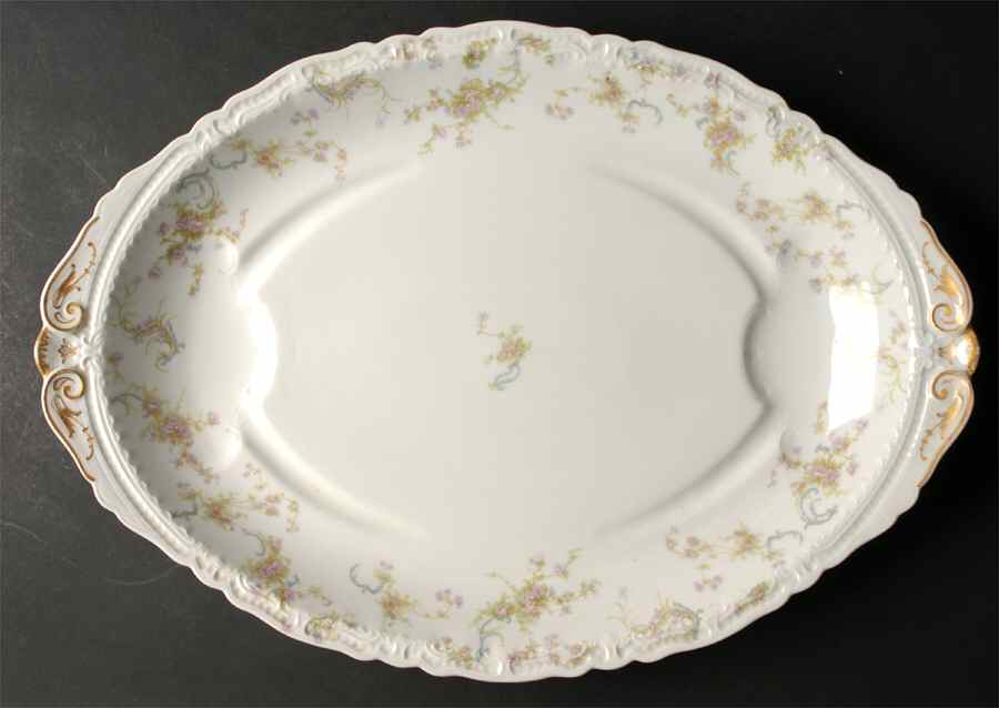 Schleiger 57 18" Oval Serving Platter by Haviland-1