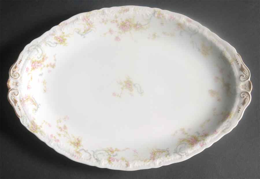 Schleiger 57 12" Oval Serving Platter by Haviland-1