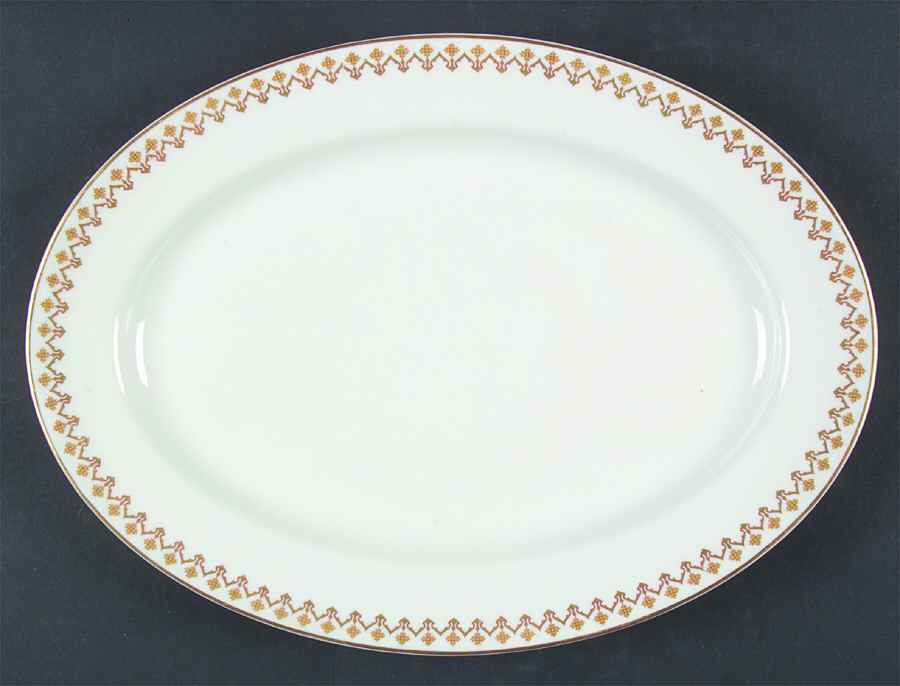 Schleiger 570 13" Oval Serving Platter by Haviland-1