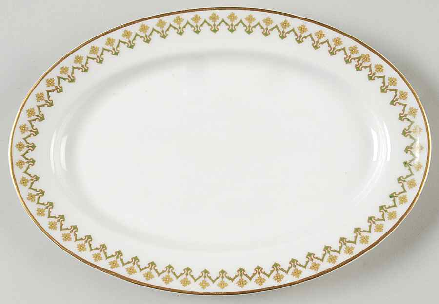 Schleiger 570 9" Oval Serving Platter by Haviland-1