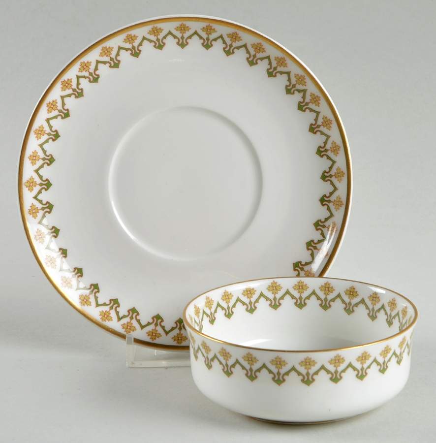 Schleiger 570 Ramekin & Saucer Set by Haviland-1