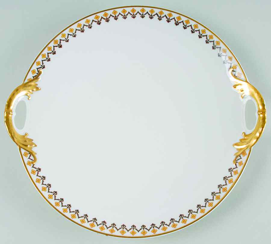 Schleiger 570B Handled Cake Plate by Haviland-1