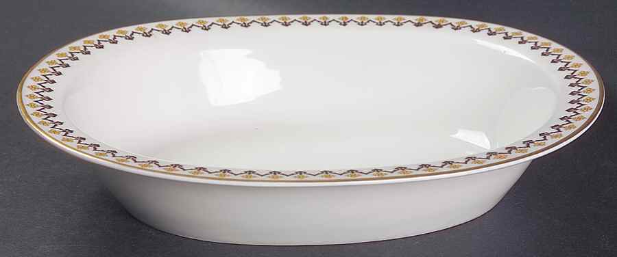 Schleiger 570B 10" Oval Vegetable Bowl by Haviland-1